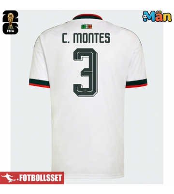 Mexiko Cesar Montes #3 Bortatröja VM 2026 Kortärmad
